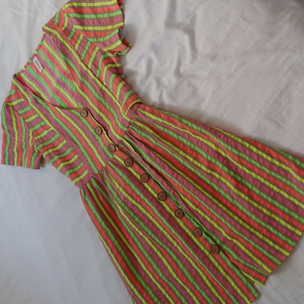 Love Is candy stripe sundress